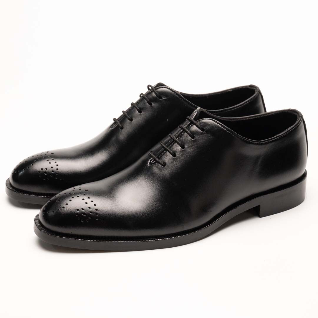 Premium Wholecut leather oxford Black