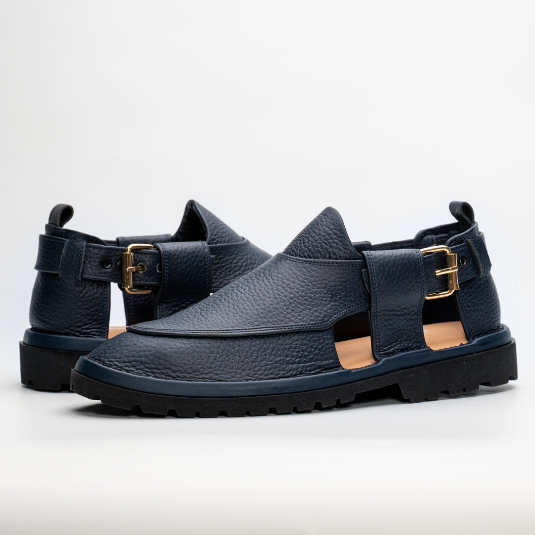 Blue Handmade jeans Chappal