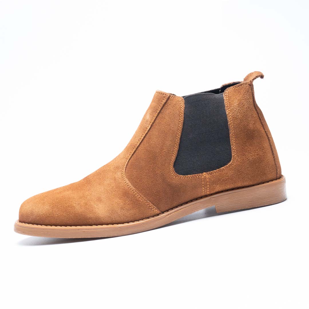 Camel Suede Premium Chelsea Boots