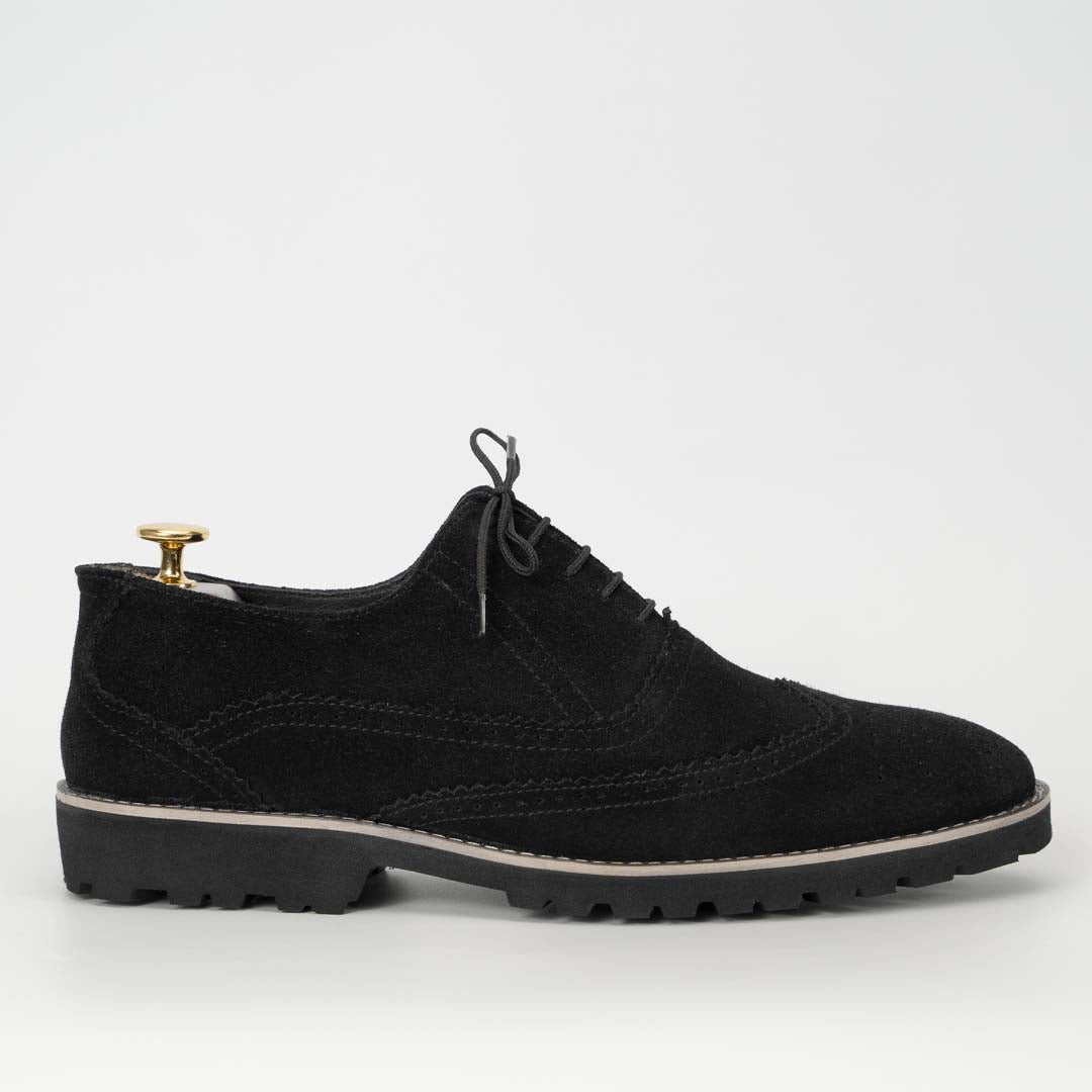 Suede Oxfords Black