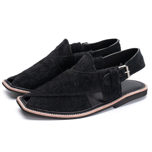 Signature Suede Peshawari Black