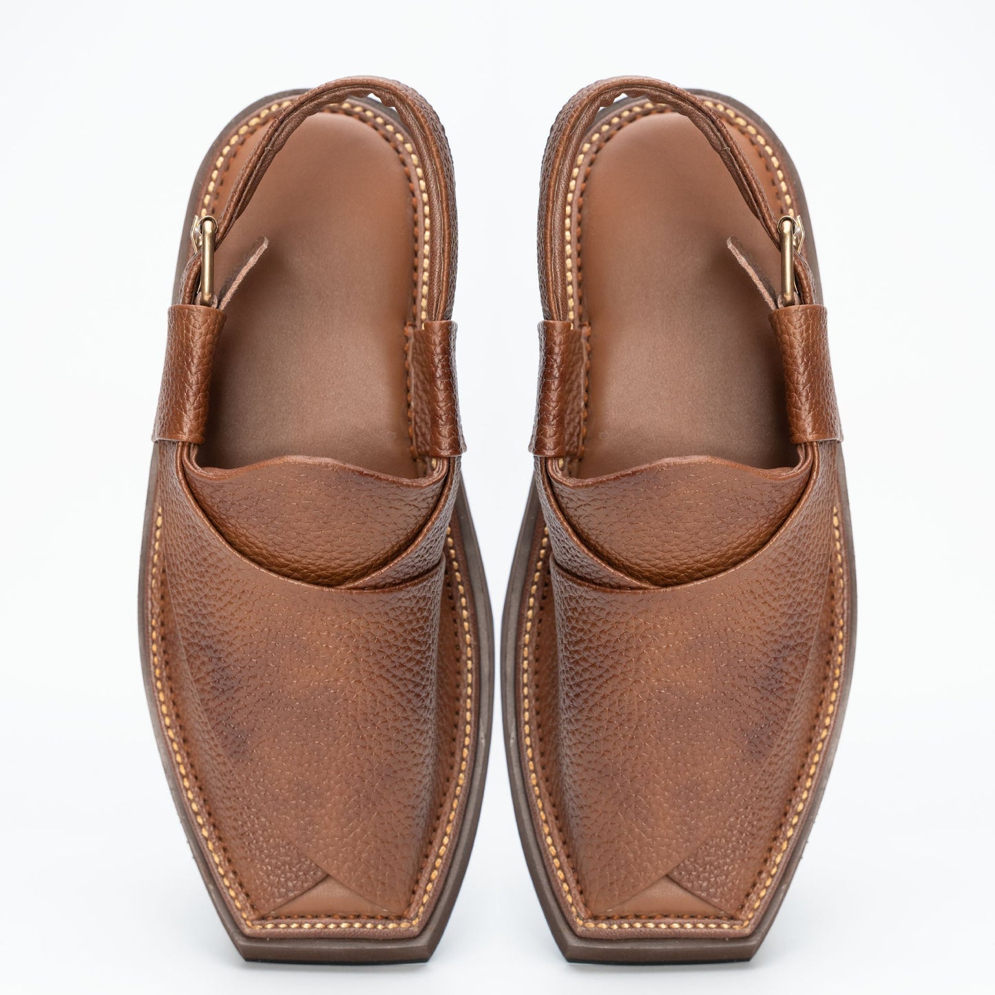 Brown Two tone Dotted Kaptan- Premiuim Kapatan Chappal