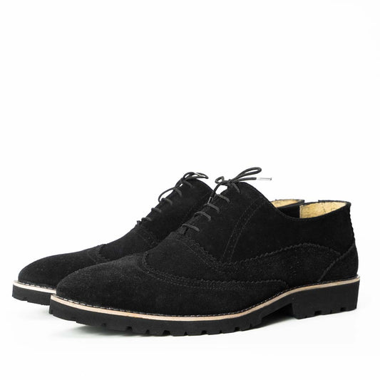 Suede Oxfords Black