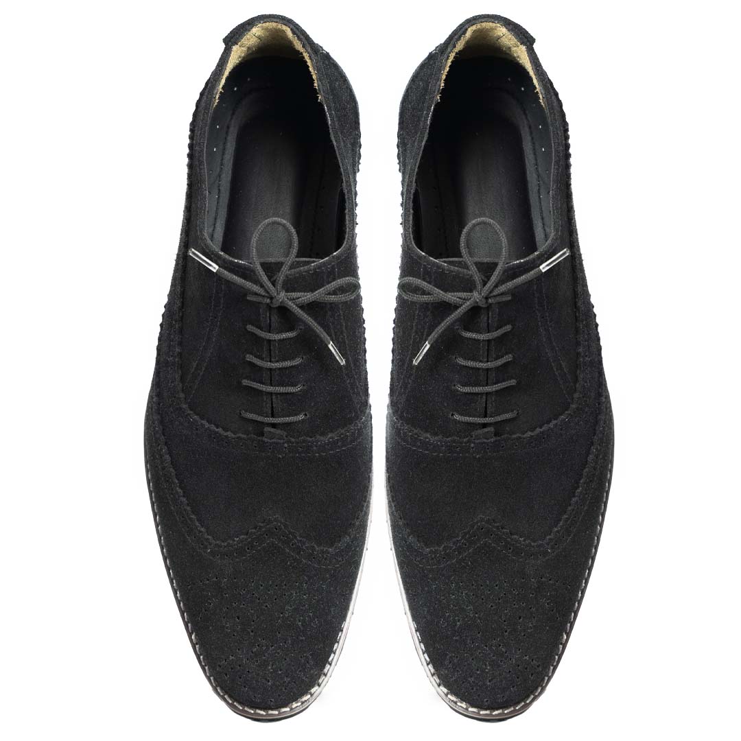 Suede Oxfords Black